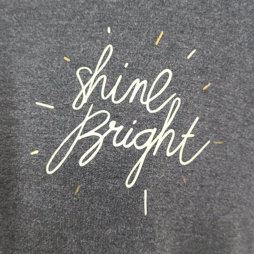 Calia by Carrie Underwood Grey "Shine Bright" Sweatshirt - Size Medium - Picture 9 of 15